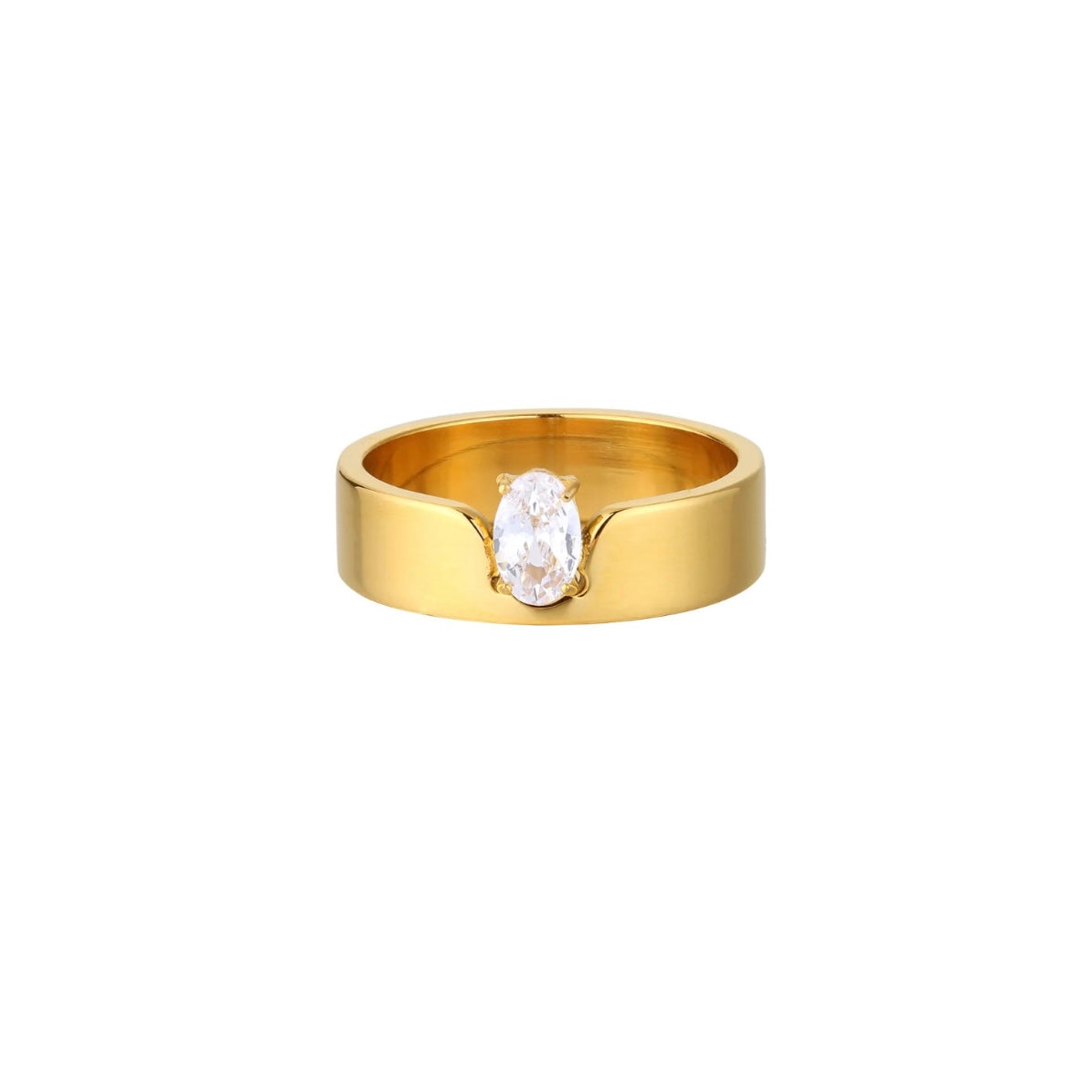 OVAL STONE RING
