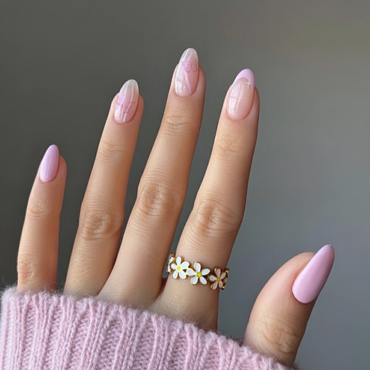 FLOWER BAND RING