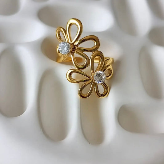 DOUBLE FLOWER RING